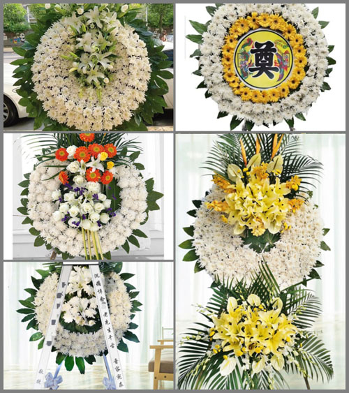 浙江省绍兴诸暨市直埠镇花圈速递